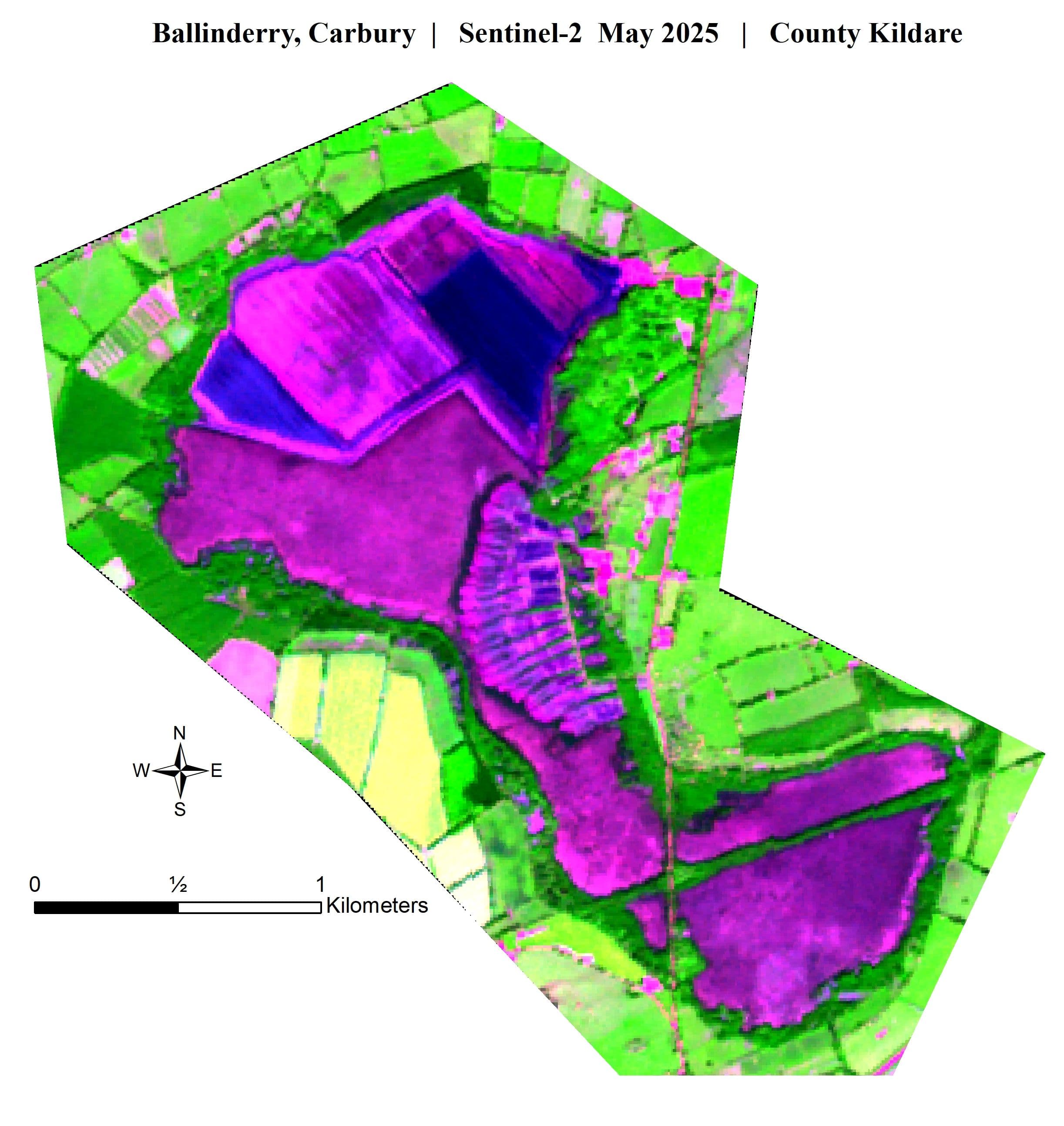 Peat Extraction Blue Map